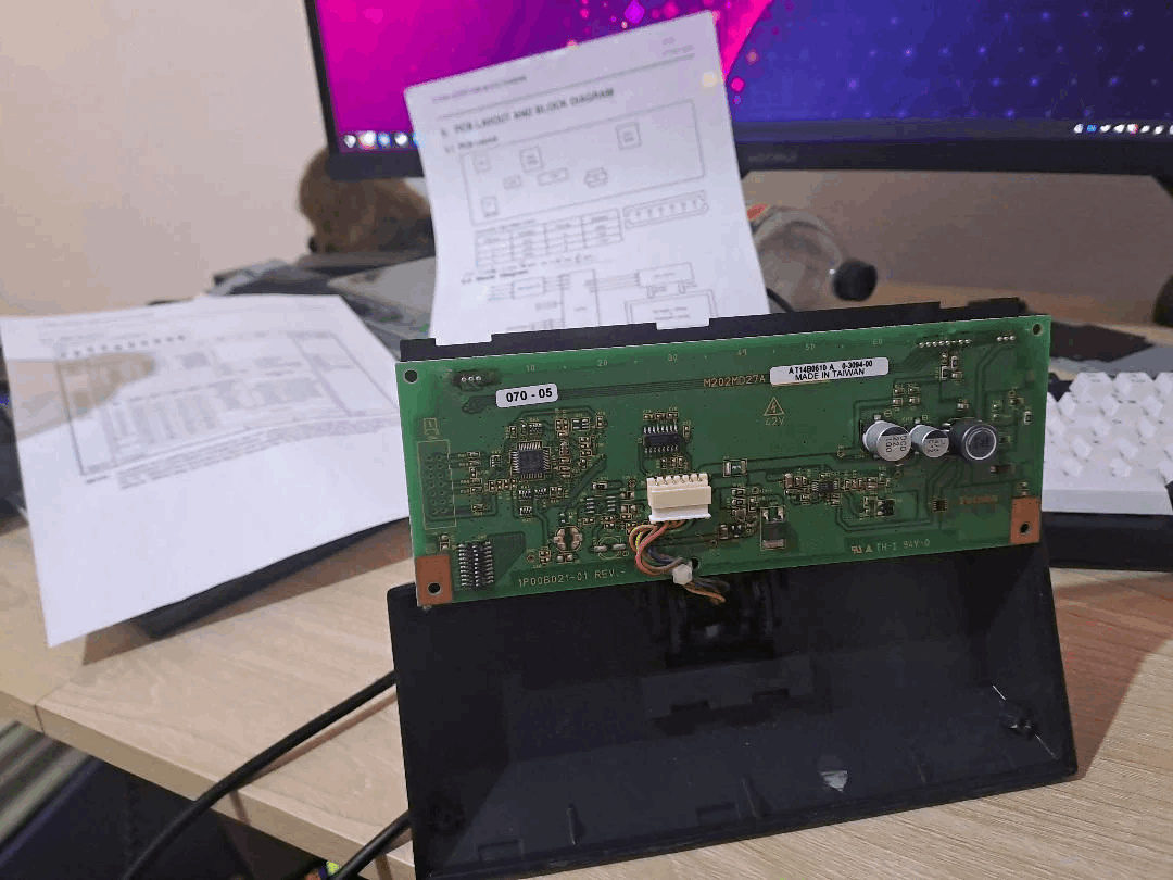 Back PCB of a Toshiba TEC LIUST-A10