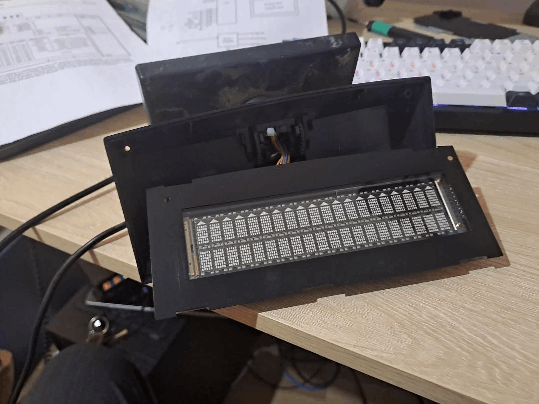 Dismounted front of a Toshiba TEC LIUST-A10